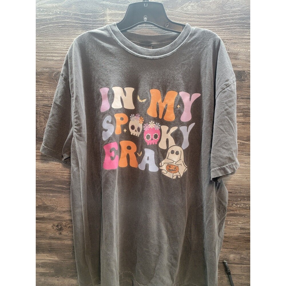Comfort Colors"In My Spooky Era" Funny Halloween Short Sleeve Shirt Size XL
